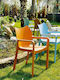 Outdoor-Stuhl Polypropylen Diva Light Blue 57x53x84εκ.
