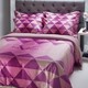 19V69 Sheet Sets Queen 250x280cm. Diamante Fuchsia 4pcs