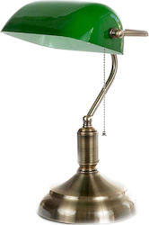 Inlight 3431 Φωτιστικό Γραφείου Banker 18x38cm σε Πράσινο Χρώμα