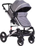 Moni Gala 2 in 1 Verstellbar 2 in 1 Baby Kinderwagen Geeignet für Neugeborene Dark Grey 12kg 104045