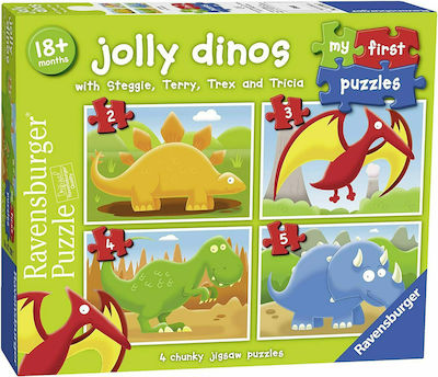 Kids Puzzle Jolly Dinos for 1.5++ Years 14pcs Ravensburger