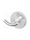 Langberger Series 108 Double Wall-Mounted Bathroom Hook Silver