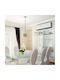 V-TAC Pendant Light Gray with Socket E27 18x16x110cm