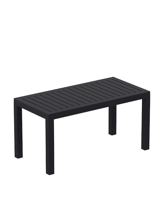 Ocean Sitting Room Outdoor Polypropylene Table Black 90x45x45cm