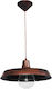 Heronia U.S Gas 1/L Copper Patina Adjustable Pendant Light Copper Bell with Socket E27 37x86cm