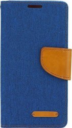 Forcell Forcel Canvas Diary Brieftasche Stoff Blau (LG K5)