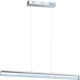 Eglo Pendant Light LED Rail with Warm to Cool White Light Silver