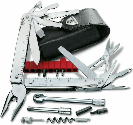 Victorinox Swisstool Πολυεργαλείο Μαύρο σε Δερμάτινη Θήκη