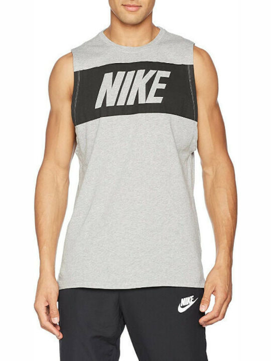 Nike Droptail Av15 Ανδρική Μπλούζα Αμάνικη Γκρι