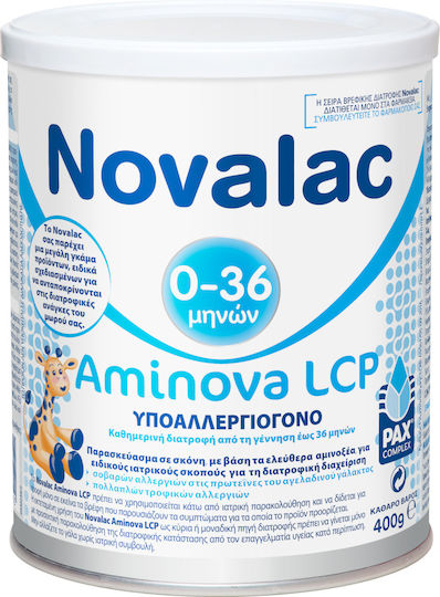 Novalac Milk Powder Aminova LCP for 0m++ Months 400gr