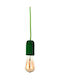 Inlight 4368 Adjustable Pendant Light Green with Socket E27 10cm