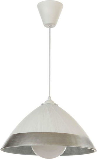Inlight 4409B Adjustable Pendant Light Silver Bell with Socket E27 30x30cm