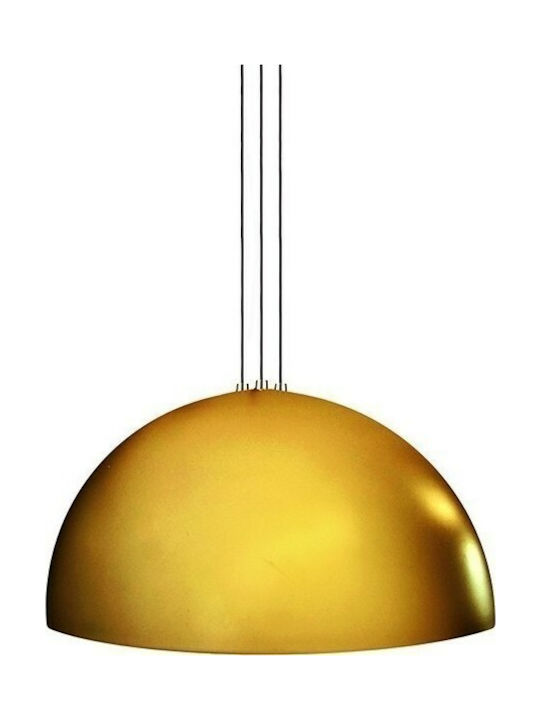 Luma Pendant Light Three-Light Bell for Socket E27 Gold