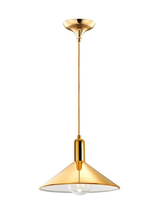 Luma Pendant Light Single-Light Bell for Socket E14, E.14 Gold