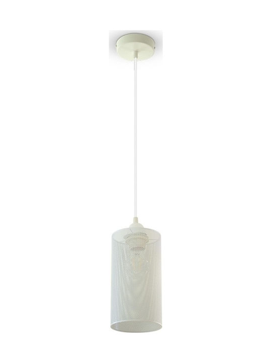 V-TAC Pendant Light Single-Light for Socket E27 White