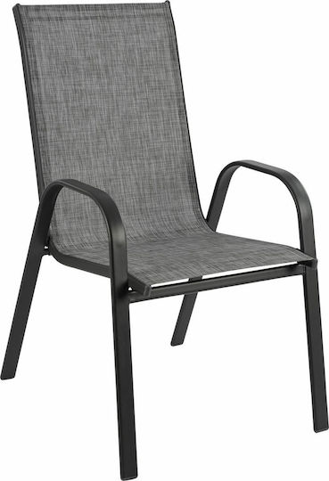 Καρέκλα Leon Γκρι 55x72x91εκ. Καρέκλα Leon Γκρι 55x72x91εκ.