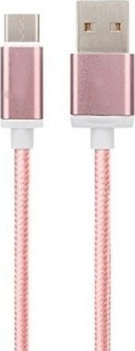 Braided USB 2.0 spre micro USB Cablu Rose Gold 1m (CAB-0037M) 1buc