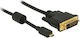 DeLock Kabel DVI-D-Stecker - Micro-HDMI-Stecker 2m Schwarz (83586)