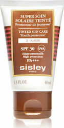 Sisley Paris Super Soin Solaire Tinted 3 Amber Sunscreen Cream Face SPF30 with Color 40ml