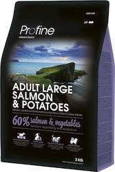 Profine Adult Large 3kg Ξηρά Τροφή για Ενήλικους Σκύλους Μεγαλόσωμων Φυλών με Σολομό