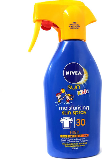 Nivea Sun Kids Protect & Care SPF30 Waterproof Kids Sunscreen Spray for Face & Body 300ml