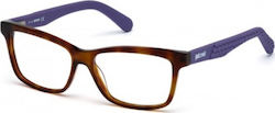 Just Cavalli Plastic Eyeglass Frame Brown Tortoise JC0642 053