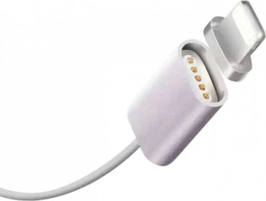 BWOO Магнитно отделяемо USB-A към Lightning кабел Сив 1м (BW-U60)