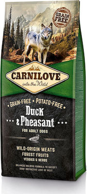 Carnilove Duck & Pheasant Adult 12kg Dry Food Grain Free for Adult Dogs with Duck and Poultry