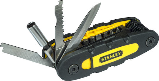 Stanley Swiss Army Knife with Locking Mechanism 14 Tools Black