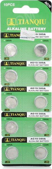 TianQiu Batterien Alkalisch für Uhren LR54 1.55V 10Stück