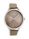 Oozoo Watch with Beige Leather Strap C8633