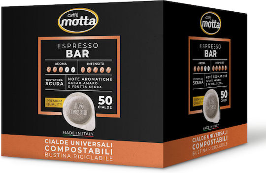 Caffe Motta Kapseln Espresso Espresso Kompatibel mit Maschine E.S.E. Pod 50Mützen