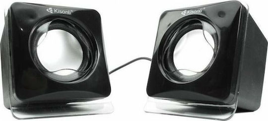 Kisonli V410 2.0 Speakers 6W Black