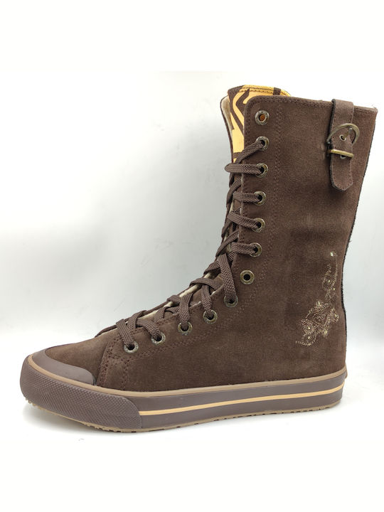 Roxy High Devil XRWSL262 Brown Damen Stiefel Braun