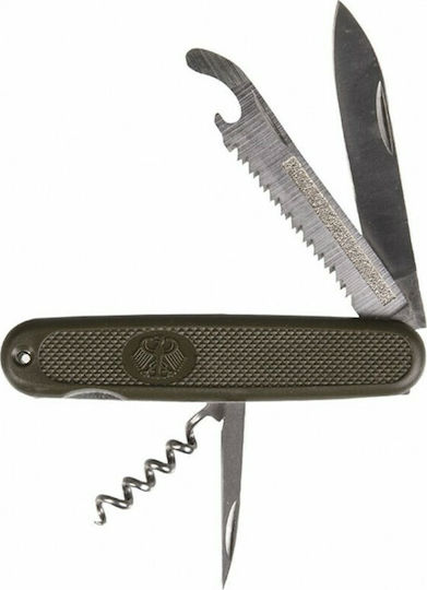Mil-Tec Pocket Swiss Army Knife Khaki with Sheath