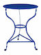 Tisch Café für kleine Außenbereiche Stabil Blau 60x60x71cm