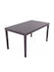 Sumatra Outdoor Dinner Polypropylene Table Brown 138x80x72cm SUM028MA