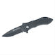 Tactix Pocket Knife Black with Blade made of Stainless Steel