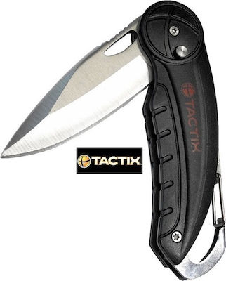 Tactix Pocket Knife Black with Blade made of Stainless Steel