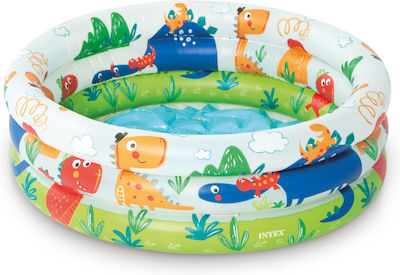 Intex Kinder Pool PVC Aufblasbar 61x61x22cm Dinosaurier