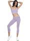Women's Capri Training Legging Purple