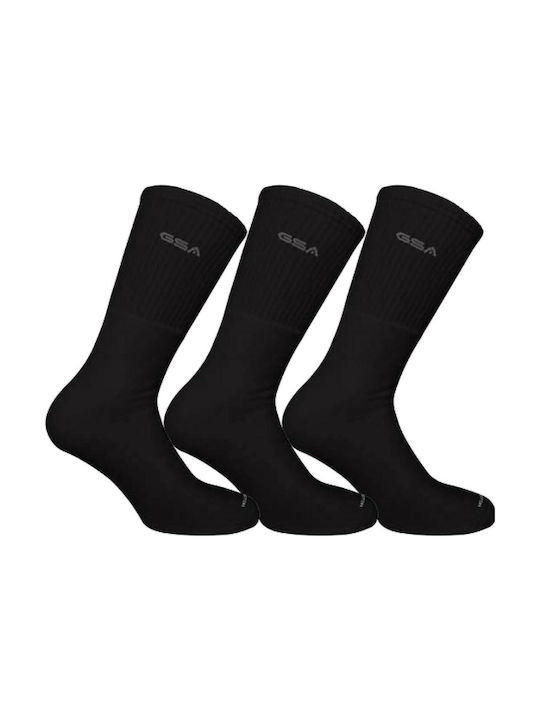 GSA Aero X3 Αθλητικές Κάλτσες Μαύρες 3 Ζεύγη