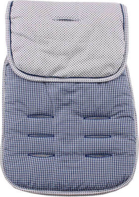 Minene Stroller Mattress Double Sided Dot 35x75cm Blue