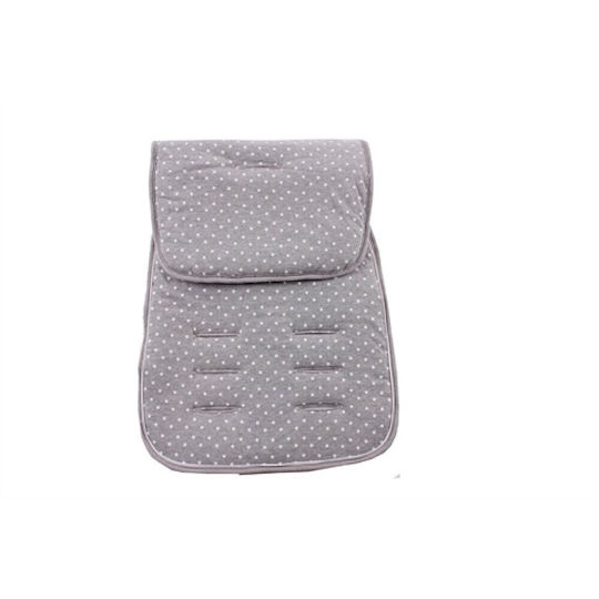 Minene Κάλυμμα Καροτσιού Διπλής Όψης 35x75εκ. Grey
