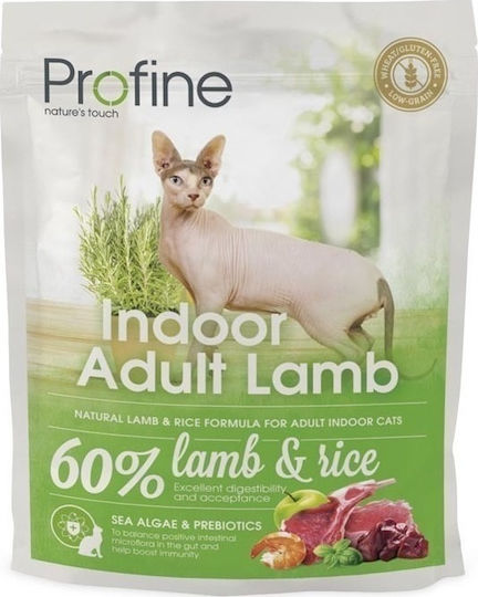 Indoor Adult Lamb Dry Food for Adult Cats 0.3 kg