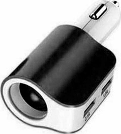 Lamtech Φορτιστής Αυτοκινήτου 3.1A με Θύρες: 2xUSB 2xΑναπτήρα