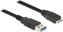 DeLock 85073 Regular USB 3.0 to Micro USB 1.5m Black