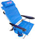 Campus Aluminium Beach Chair with High Back Blu...