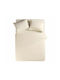 Nef-Nef Homeware Sheet Semi Double with Elastic 120x200+30cm. Basic 016797 729 Cream