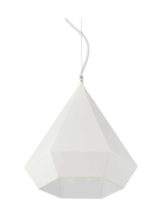 Aca Pendant Light White with Socket E27 120x32cm